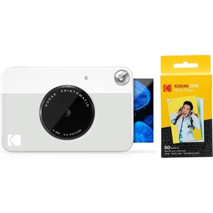 image:imageKodak Printomatic Digital Instant Print Camera Neon Green with Kodak 2x3 Premium ZINK Photo Paper 50 SheetsGrey