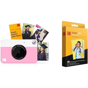 image:imageKodak Printomatic Digital Instant Print Camera Neon Green with Kodak 2x3 Premium ZINK Photo Paper 50 SheetsPink