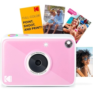 image:imageKodak Printomatic Full Color Instant Print Digital Camera Gift Bundle  Case  Zink 2x3 Sticky Back Photo Paper 20pk  Album  Sticker Sets  Sticker Frames  Hanging Frames  Markers  BluePink