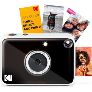image:imageKodak Printomatic Full Color Instant Print Digital Camera Gift Bundle  Case  Zink 2x3 Sticky Back Photo Paper 20pk  Album  Sticker Sets  Sticker Frames  Hanging Frames  Markers  BlueBlack