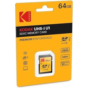 image:imageKodak SDHC Card 32GB UHSI U1 V10 Premium up to 85MBs Read Speed for Full HD Video and HighResolution Pictures Compatible with SDHC Standard  EKMSD32GHC10K64GB