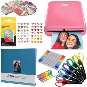 image:imageKodak Step Wireless Photo Printer 2x3 inches Zink Paper Technology amp Kodak App for iOS amp Android Blue Scrapbook BundlePink