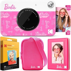image:imageKodak x Barbie Printomatic FullColor Instant Print Digital Camera Barbie Deluxe Bundle Iconic Style Barbie Deluxe Camera Case  Barbie Photo Album  Zink Paper 20 SheetsSignature Style