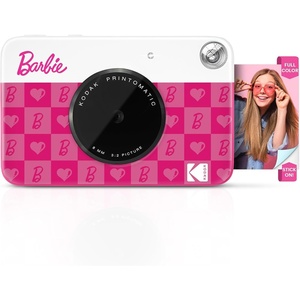image:imageKodak x Barbie Printomatic FullColor Instant Print Digital Camera Barbie Gift Bundle Signature Style Barbie Case Photo Album Sticker amp Hanging Frames 50 Stickers  Zink Paper 20 SheetsIconic Style