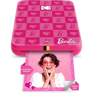 image:imageKodak x Barbie Step Slim Wireless Instant Portable Photo Mobile Printer Gift Bundle Signature Style Barbie Camera Case Photo Album Sticker amp Hanging Frames 50 Stickers  Zink Paper 20 SheetsBarbie Iconic