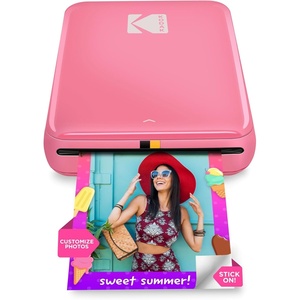 image:imageKodak x Barbie Step Slim Wireless Instant Portable Photo Mobile Printer Gift Bundle Signature Style Barbie Camera Case Photo Album Sticker amp Hanging Frames 50 Stickers  Zink Paper 20 SheetsPink