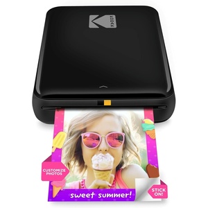 image:imageKodak x Barbie Step Slim Wireless Instant Portable Photo Mobile Printer Gift Bundle Signature Style Barbie Camera Case Photo Album Sticker amp Hanging Frames 50 Stickers  Zink Paper 20 SheetsBlack