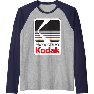 image:imageProducts by Kodak Vintage Logo Raglan Baseball TeeNavy BlueAthletic Heather