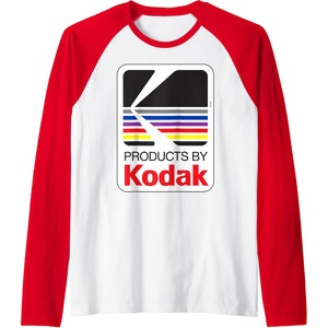 image:imageProducts by Kodak Vintage Logo Raglan Baseball TeeRedWhite
