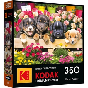image:imageRoseArt  Kodak  Market Puppies 350 Piece Jigsaw Puzzle for AdultsMarket Puppies