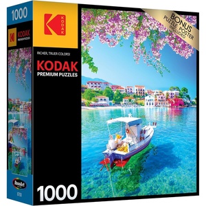 image:imageRoseArt  Kodak Premium  Assos Village  1000 Piece Jigsaw Puzzle for AdultsAssos Villlage