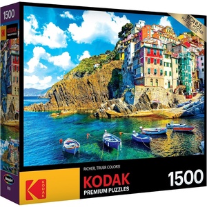 image:imageRoseArt  Kodak Premium  Cinque Terre Riomaggiore Village Italy  1500 Piece Jigsaw Puzzle for AdultsCinque Terra