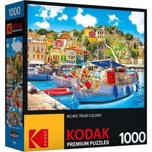 image:imageRoseArt  Kodak Premium  Friendly Birds  1000 Piece Jigsaw Puzzle for AdultsSymi with Boats