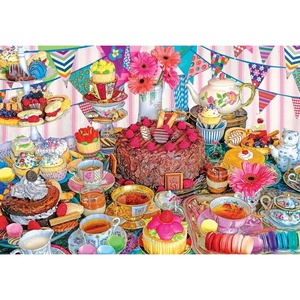 image:imageRoseArt  Kodak Premium  Tea Party Tent  1500 Piece Jigsaw Puzzle for AdultsTea Party Tent