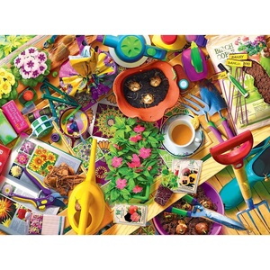 image:imageRoseArt  Kodak Premium Cork  Manhattan Balcony Sunset  1000 Piece Jigsaw Puzzle for AdultsInside The Gardeners Shed