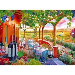 image:imageRoseArt  Kodak Premium Cork  Manhattan Balcony Sunset  1000 Piece Jigsaw Puzzle for AdultsWine Country