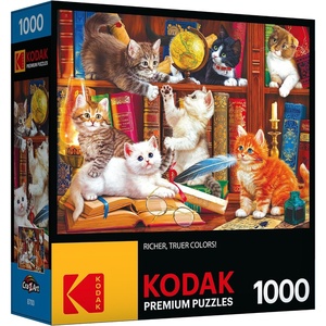 image:imageRoseArt Kodak Premium Library Mischief 1000 Piece Jigsaw Puzzle for AdultsLibrary Mischief
