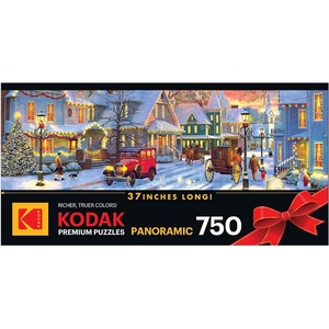 image:imageRoseArt Kodak Premium Panoramic Christmas Evening 750 Piece Puzzle