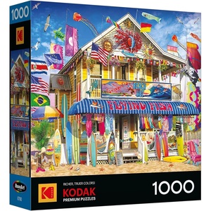 image:imageRoseArt Kodak Premium Surf Shack 1000 Piece Jigsaw Puzzle for AdultsSurf Shack