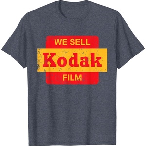 image:imageVintage We Sell Kodak Film Retail Sign Design TShirt SmallHeather Blue