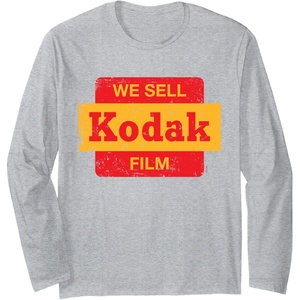 image:imageVintage We Sell Kodak Film Retail sign design Long Sleeve TShirtHeather Grey