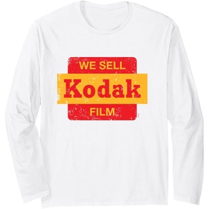 image:imageVintage We Sell Kodak Film Retail sign design Long Sleeve TShirtWhite