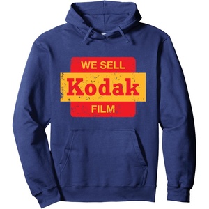 image:imageVintage We Sell Kodak Film Retail sign design Pullover HoodieNavy Blue