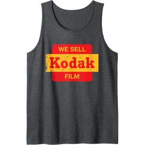 image:imageVintage We Sell Kodak Film Retail sign design Tank TopDark Heather Grey