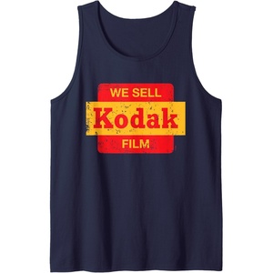 image:imageVintage We Sell Kodak Film Retail sign design Tank TopNavy Blue