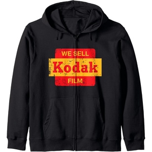 image:imageVintage We Sell Kodak Film Retail sign design Zip HoodieBlack