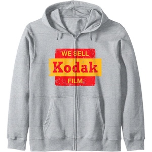 image:imageVintage We Sell Kodak Film Retail sign design Zip HoodieHeather Grey