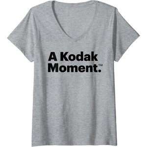 image:imageWomens A Kodak Moment VNeck TShirtHeather Grey