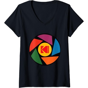 image:imageWomens KODAK Aperture Design VNeck TShirtBlack