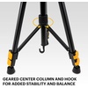 image:imageKodak PhotoGear 62 Tripod with Remote  Compact 3Section FlipLock Aluminum Tripod Adjusts 2262 QuickRelease Plate Smartphone Adapter amp 14 to 38 Screw Bubble Level Carry Case amp EGuide62 Without Remote