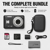 image:imageKodak PIXPRO FZ55 Black 16MP CMOS Sensor Digital Camera 5X Optical Zoom 28mm Wide Angle 1080P Full HD Video 27 LCD Vlogging Camera Bundle with Tudak Compatible Case 32GB SD Card amp Microfiber ClothBlue
