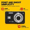 image:imageKodak PIXPRO FZ55 Black 16MP CMOS Sensor Digital Camera 5X Optical Zoom 28mm Wide Angle 1080P Full HD Video 27 LCD Vlogging Camera Bundle with Tudak Compatible Case 32GB SD Card amp Microfiber ClothBlack
