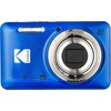 image:imageKodak Pixpro FZ55 Digital Camera Blue Bundle Including 128 GB Memory Card Rechargeable Battery Battery Charger Flexible Tripod Card Reader Card Wallet Hand Strap Full Cleaning Kit