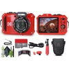 image:imageKODAK PIXPRO WPZ2 Rugged Waterproof Shockproof Dustproof WiFi Digital Vlogging Camera 16MP Yellow Bundle with 32GB Memory Card  Vlogger Tripod  Bag  Cleaning Kit  More AccessoriesRed