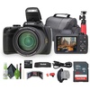 image:imageKodak PIXPRO Astro Zoom AZ528 16MP Vlogging Digital Camera Black with 52x Optical Zoom 24mm Wide Angle Lens Bundle with 32GB Memory Card  Vlogger Tripod  Bag  Cleaning Kit  More Accessories