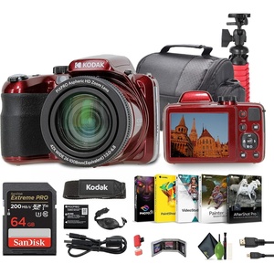 image:imageKodak PIXPRO AZ425 42x Zoom Vlogging Camera  Camera Bag Red Bundle