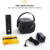 image:imageKODAK FLIK X2 Mini Pico Projector  Portable 100 Projector with Remote Control Speakers amp Carry Handle Plays Movies TV amp Games  Compatible with HDMI USB AV MicroSD Smartphone Firestick Black