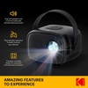 image:imageKODAK FLIK X2 Mini Pico Projector  Portable 100 Projector with Remote Control Speakers amp Carry Handle Plays Movies TV amp Games  Compatible with HDMI USB AV MicroSD Smartphone Firestick Black