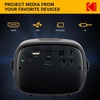 image:imageKODAK FLIK X2 Mini Pico Projector  Portable 100 Projector with Remote Control Speakers amp Carry Handle Plays Movies TV amp Games  Compatible with HDMI USB AV MicroSD Smartphone Firestick Black