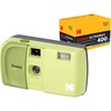 image:imageKODAK EC35 35mm Film Camera 35mm Reusable FocusFree Builtin Flash Slide Cover Beginner Friendly Film amp AA Battery are not Included Single Midnight BlackAvocado Green