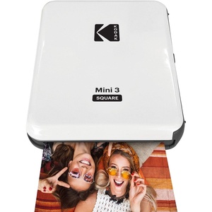 image:imageKODAK AllNew Mini 3 Square Instagram Size Bluetooth Portable Photo Printer with 4PASS Technology  White