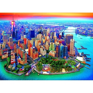 image:imageRoseArt  Kodak Premium  Ariel View of Manhattan New York City  1500 Piece Jigsaw Puzzle for AdultsAerial View of Manhattan  NYC