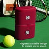 image:imageKODAK SOUNDBRIX Magnetic Splittable Bluetooth Speaker for Men Women Teens Boys Girls Portable Wireless Pairing White Elephant Gifts for Adults Up to 5H Playtime for Home OutdoorReverb Red