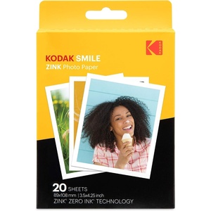 image:imageZink KODAK 35x425 inch Premium Print Photo Paper 20 Sheets Compatible with KODAK Smile Classic Instant CameraNatural