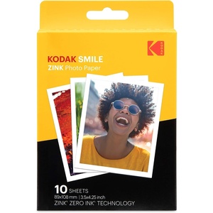 image:imageZink KODAK 35x425 inch Premium Print Photo Paper 20 Sheets Compatible with KODAK Smile Classic Instant CameraWhite